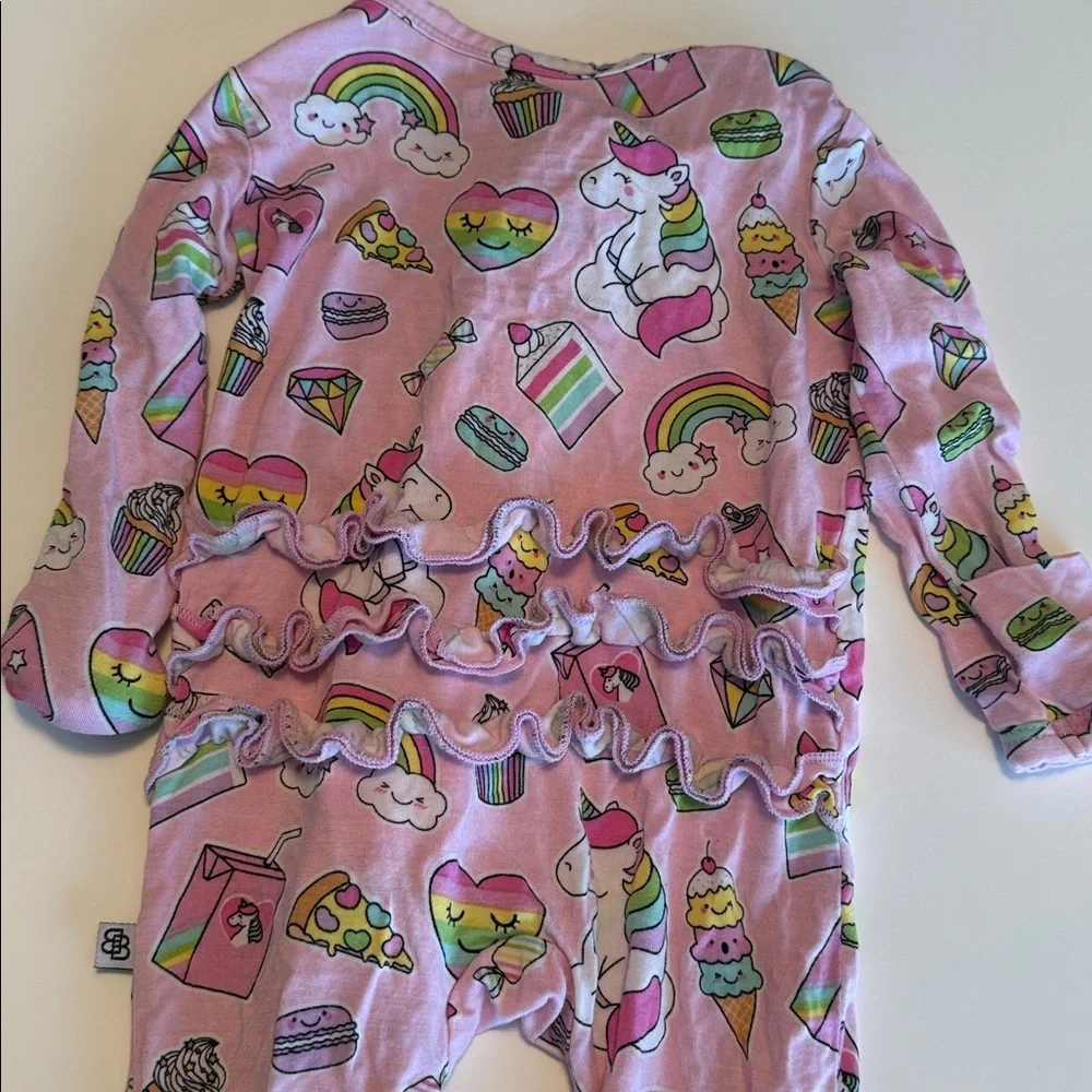 Little Bum Bums (now Bums and Roses) Unicorn Rainbow Footie